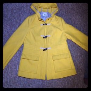 Womens M hooded peacoat